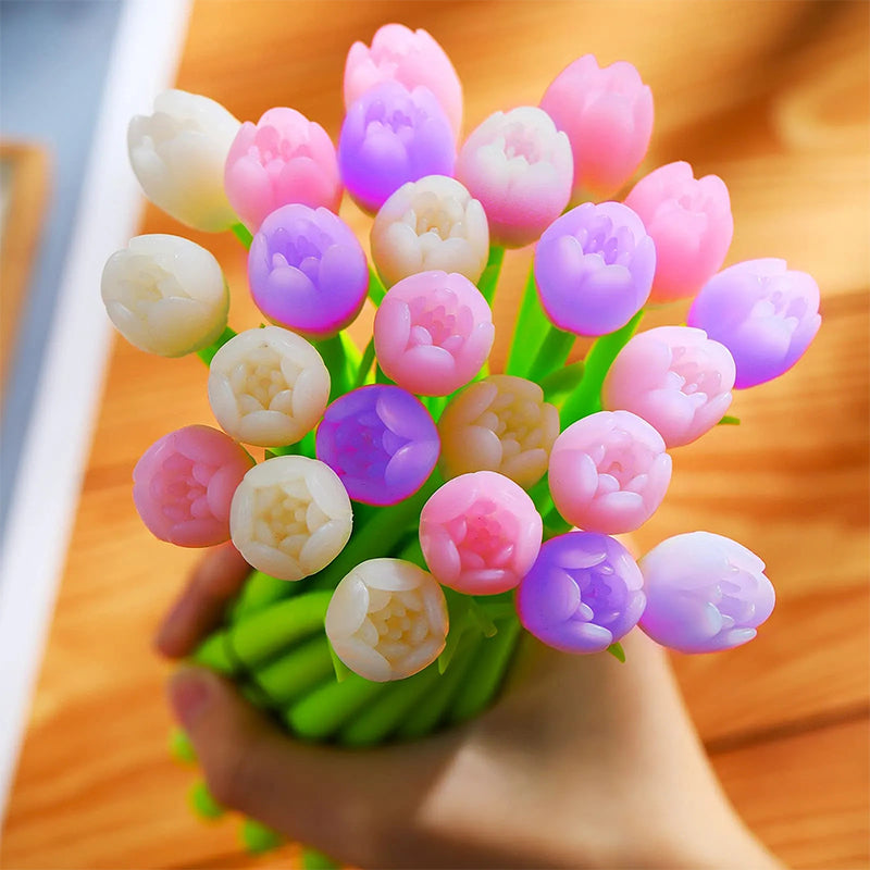 Fargeforandrende tulipan kulepenner | Luvikno