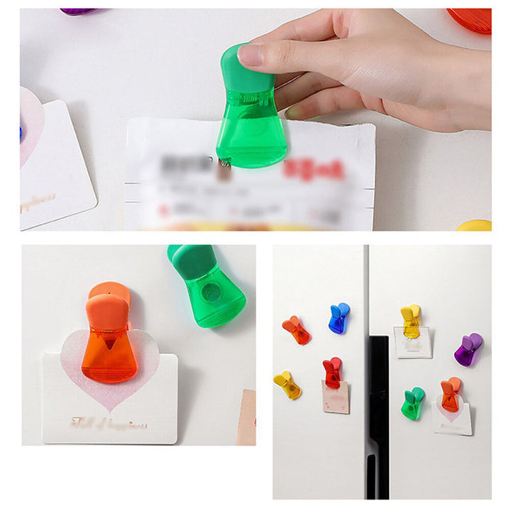 Fargerike magnetiske matforseglingsklips (6 stk) | Luvikno