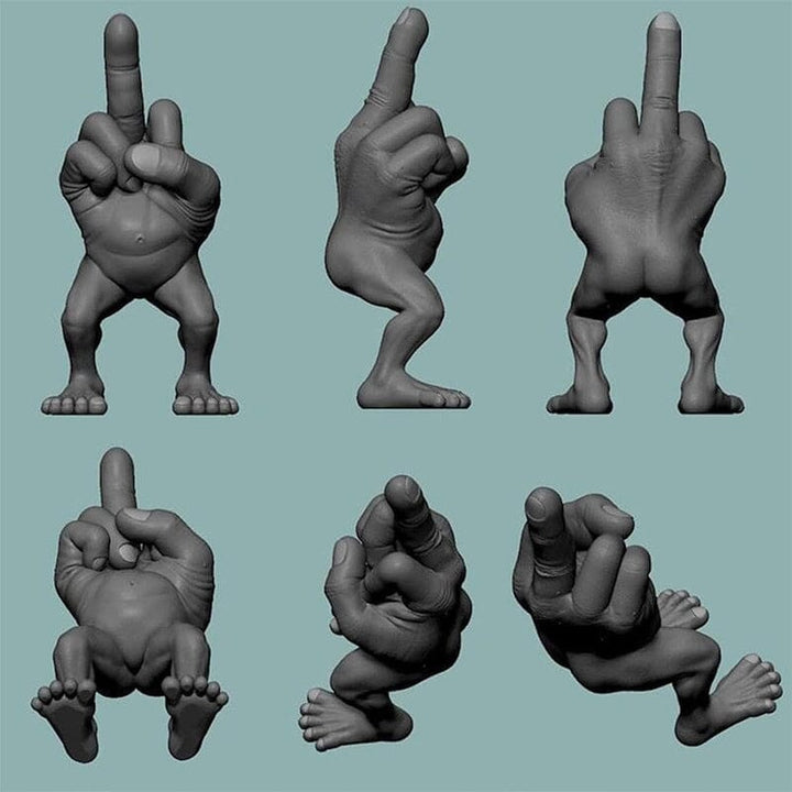 Midt Finger Figur med Ben | Luvikno