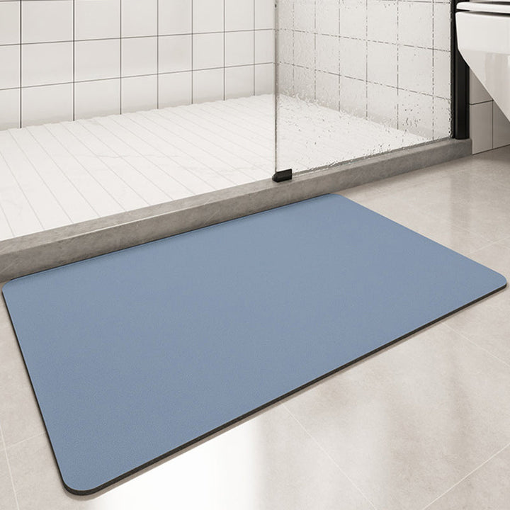 Solid Color Anti-Slip Badematmyk Rask-Dry Vaskbar Dusjmatte | Luvikno