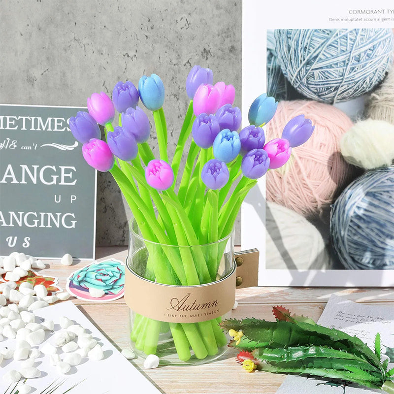 Fargeforandrende tulipan kulepenner | Luvikno