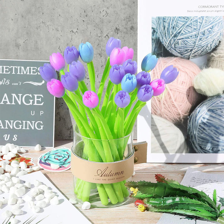 Fargeforandrende tulipan kulepenner | Luvikno