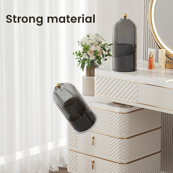 360° Rotating Makeup Brush Organizer Box | Luvikno