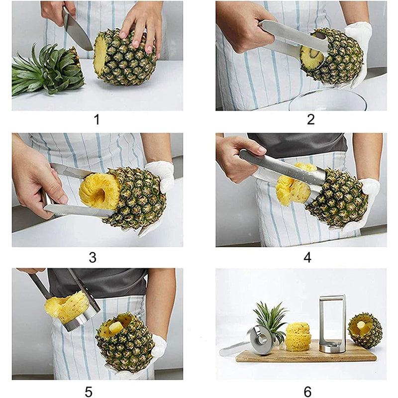 Ananas slicer laget av matsikker rustfritt stål | Luvikno