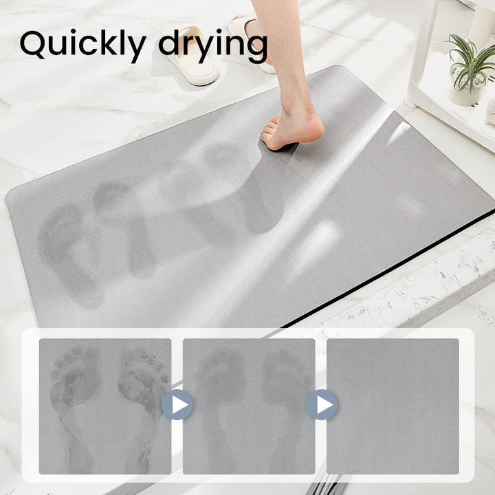 Solid Color Anti-Slip Badematmyk Rask-Dry Vaskbar Dusjmatte | Luvikno