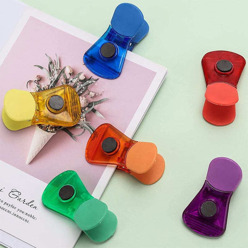Fargerike magnetiske matforseglingsklips (6 stk) | Luvikno