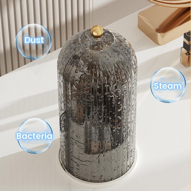 360° Rotating Makeup Brush Organizer Box | Luvikno