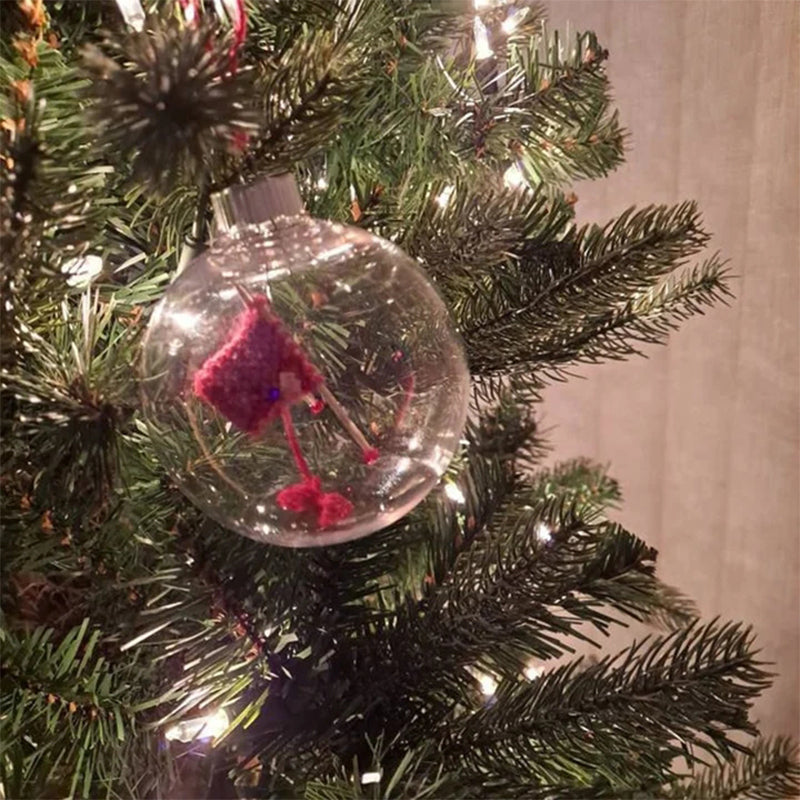 Jule Strikket Kule Ornamenter Xmas Tre Henge Dekorasjon Pendel | Luvikno