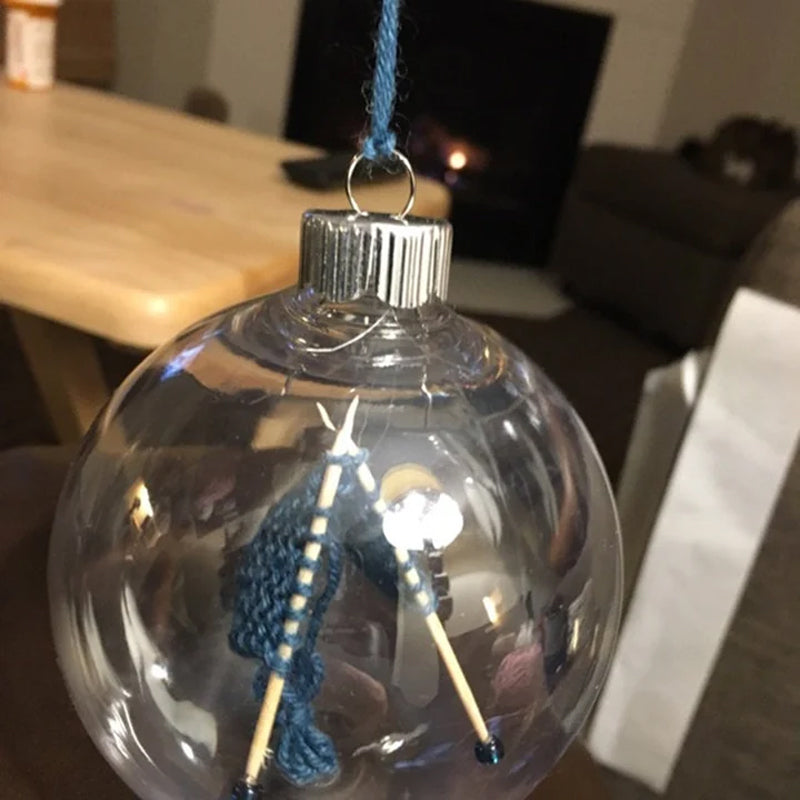 Jule Strikket Kule Ornamenter Xmas Tre Henge Dekorasjon Pendel | Luvikno
