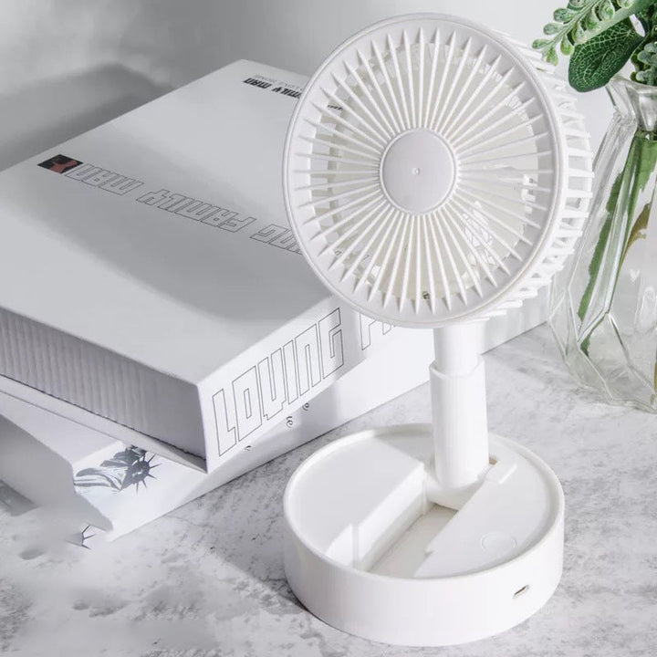 Mini vifte med sammenleggbar teleskopisk telefonholder | Luvikno