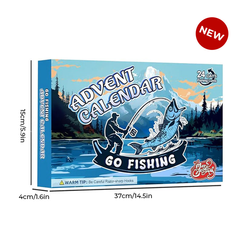 Luvikno | 24 Dager Jule Countdown Fiskestang Sett