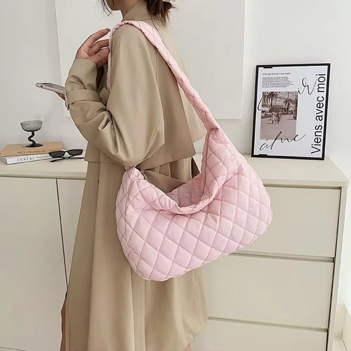 Luvikno | Polstret Ballett Extra Large Puffer Tote Crossbody Polstret Skulderveske
