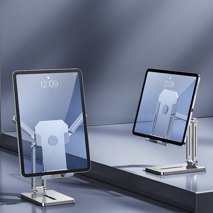 Luvikno | Justerbart sammenleggbart telefon- og nettbrettstativ, for telefon, nettbrett, Kindle og mer