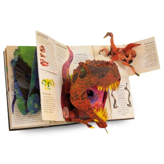 Luvikno | DinoWorld 3D Pop-Up Bok | Forhistoriske Dinosaurer & Havmonstre | Innbundet