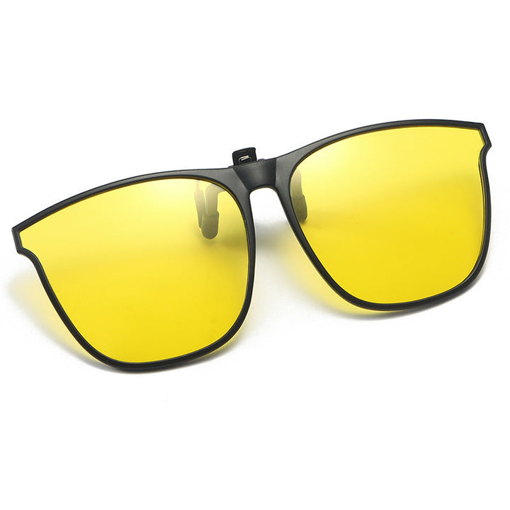 OogZeker ClipSunglasses – Lett Polaroid UV400 Clip-on for Brillebrukere | Luvikno