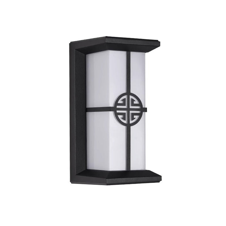 Moderne Industriell Kuboid Aluminium Akryl LED Vanntett Utendørs Vegglampe For Utendørs Patio | Luvikno