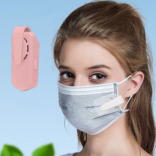Clip-on oppladbar ansiktsmaske mini vifte, for sykling, løping, utendørs sport | Luvikno