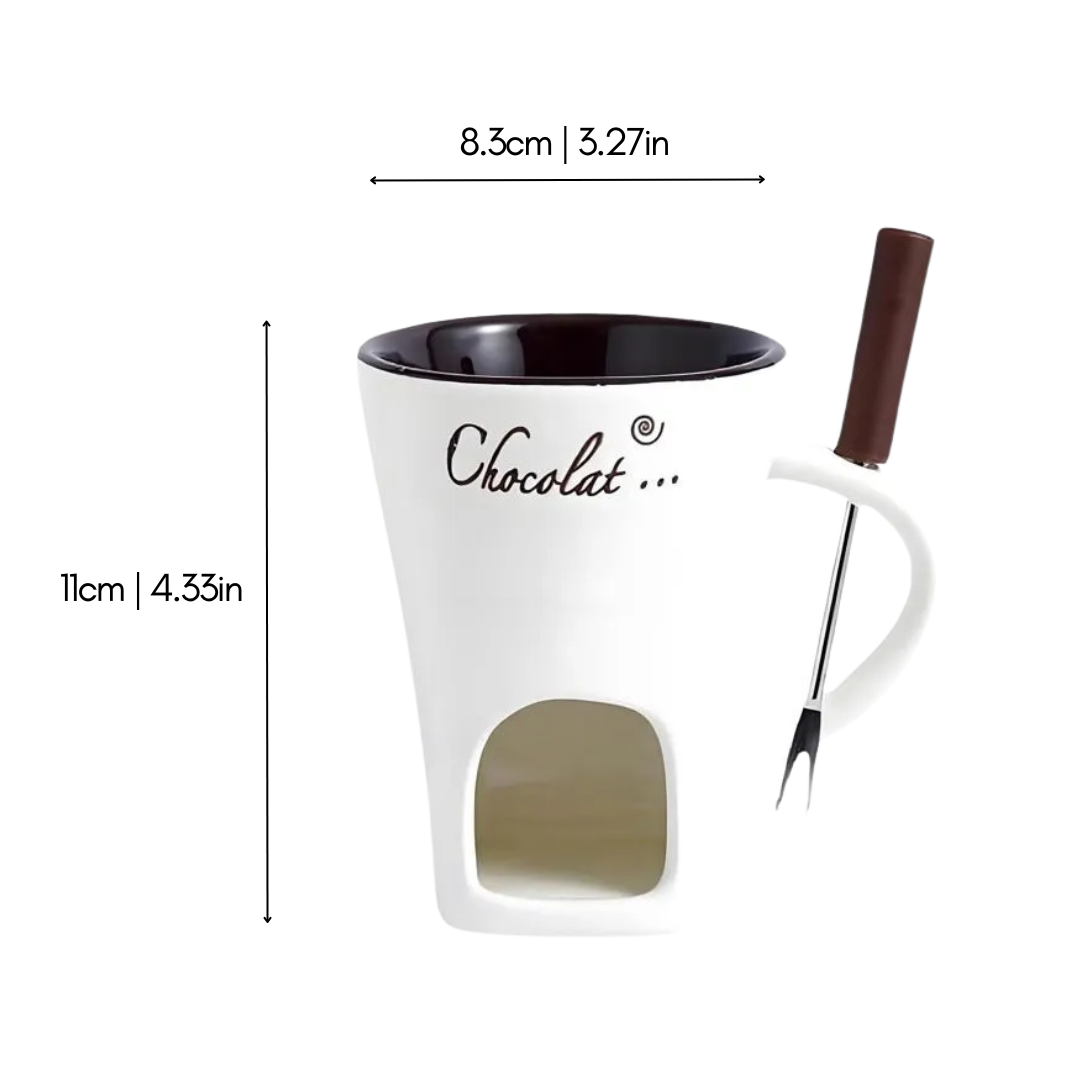 ChocoFondue - Elegant bolle for smeltbar sjokolade og ost Luvikno