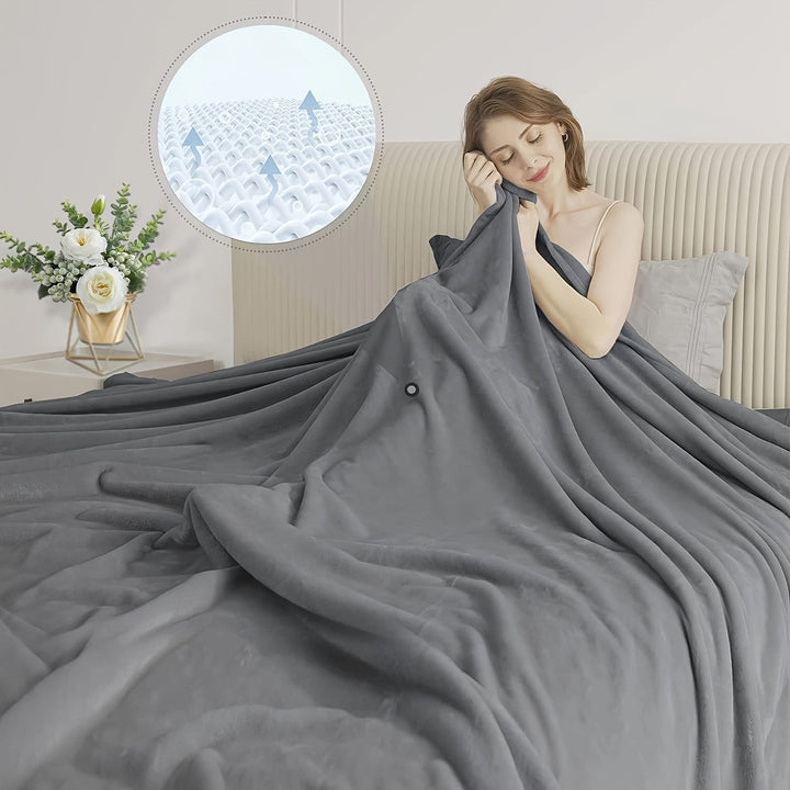 UltraSoft Fleece Teppel – Luksus Vendbar for Hver Sesong Luvikno