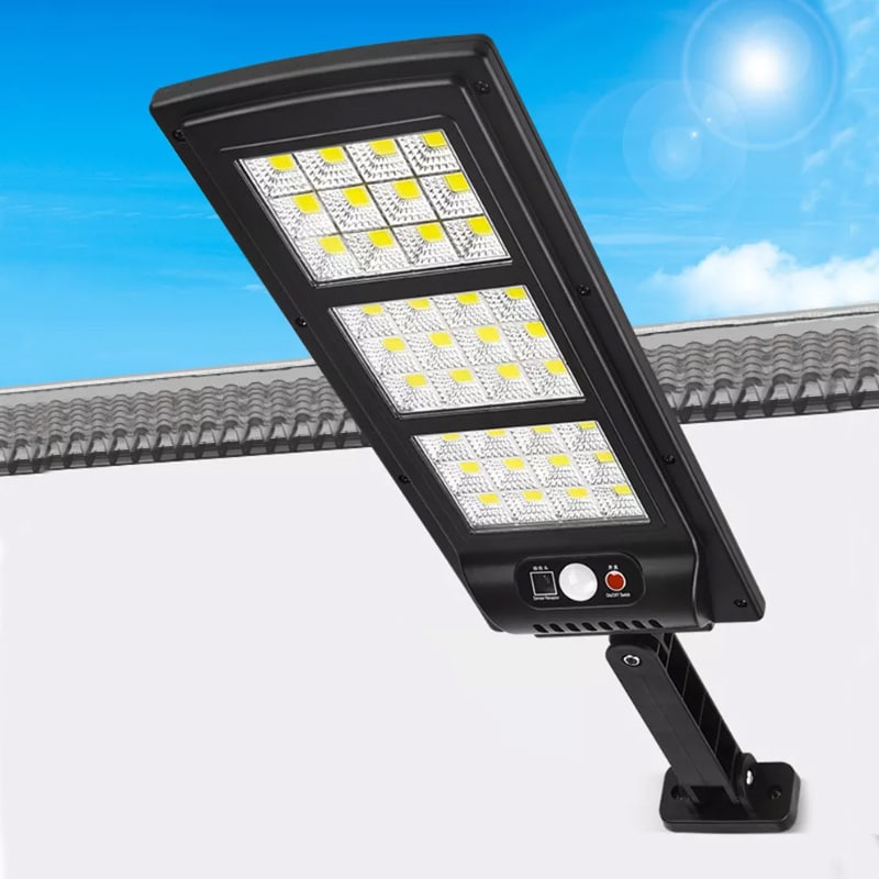 LED Stigelys med PIR for vegg - solcelledrevet, fjernstyrt lampe | Luvikno