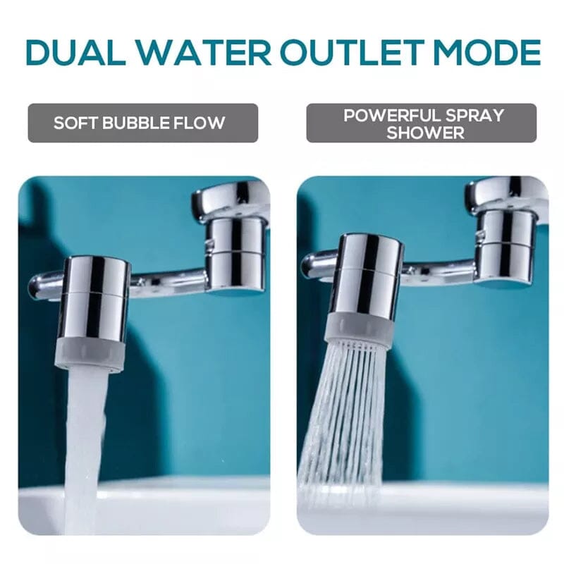 FlexSplash - Premium 1080° roterbar kran for presis vannekontroll Luvikno