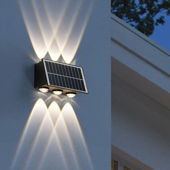 Moderne industriell sol vanntett ABS søyle LED vegglampe for utendørs terrasse | Luvikno