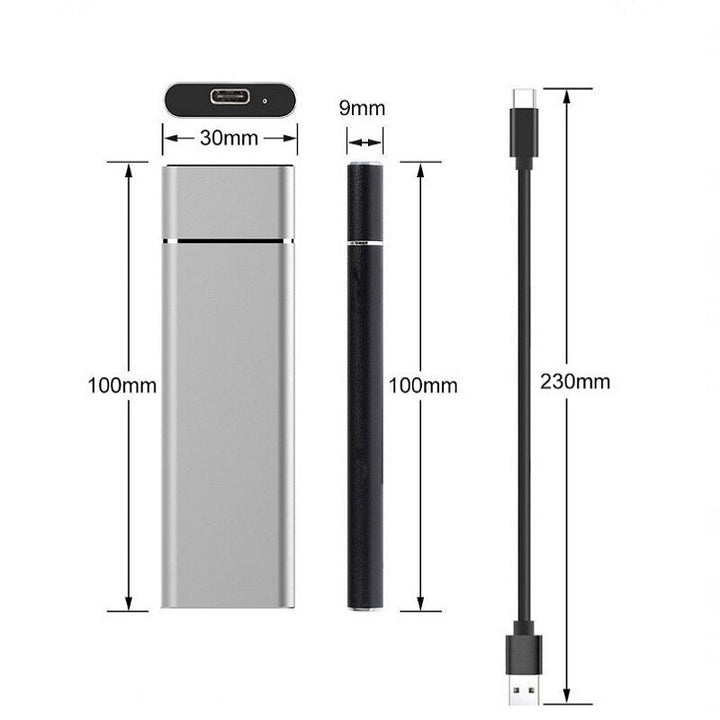 EXTREMO | Lynrask ekstern harddisk | Luvikno