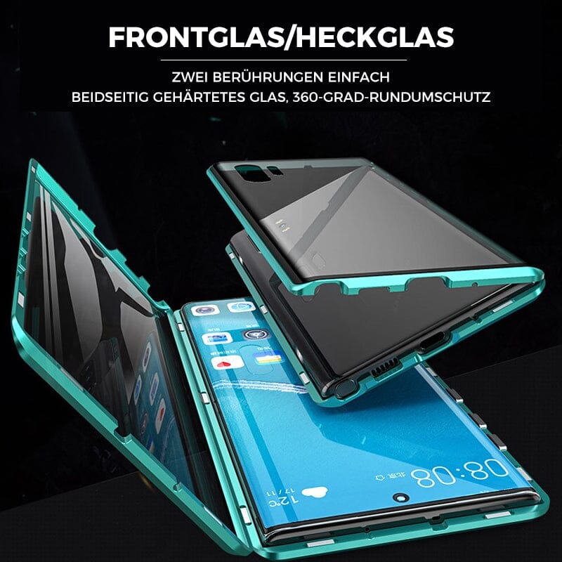 Luvikno | Samsung magnetisk herdet glass dobbelt-sidig telefondeksel