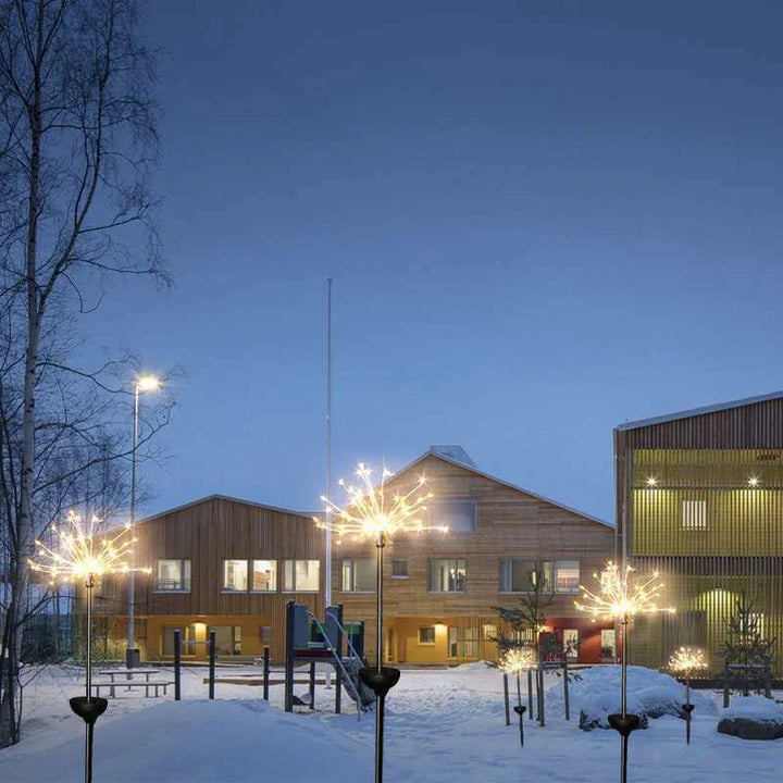 Vanntett solfylt hagefyrverkerilampe | Luvikno