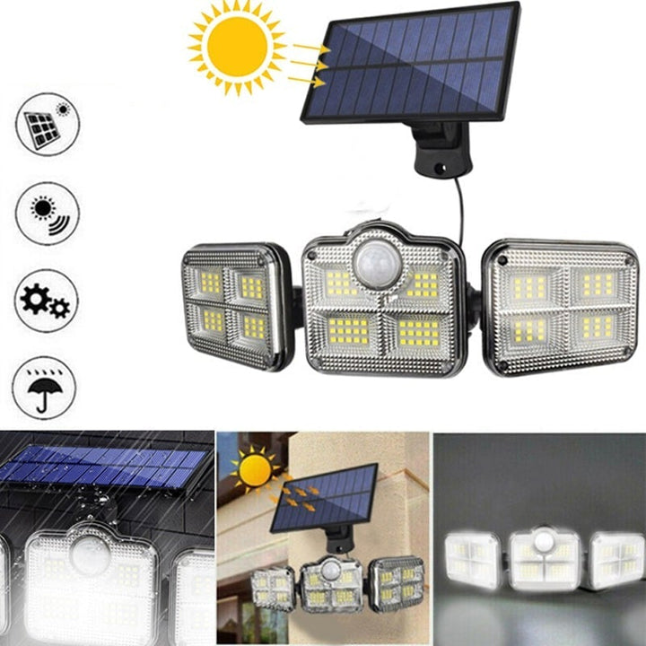 Solar Induksjon Vegglys Split med Fjernkontroll | Luvikno