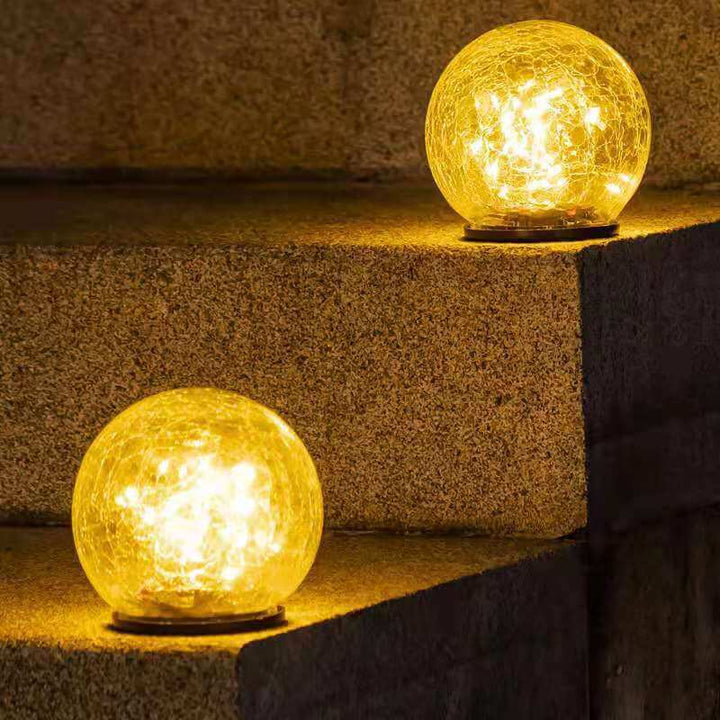 Solar Moderne Minimalistisk Glass Gulv Dekorasjon LED Utendørs Landskapslys | Luvikno