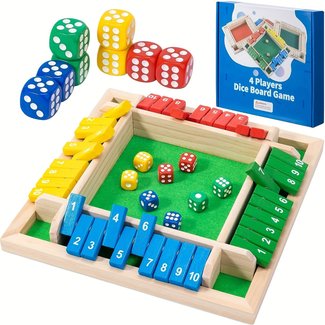 Shut The Box-spill, treplate terningspill Luvikno
