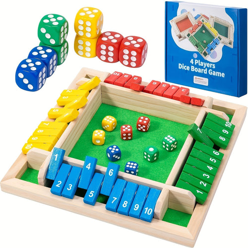 Shut The Box-spill, treplate terningspill Luvikno