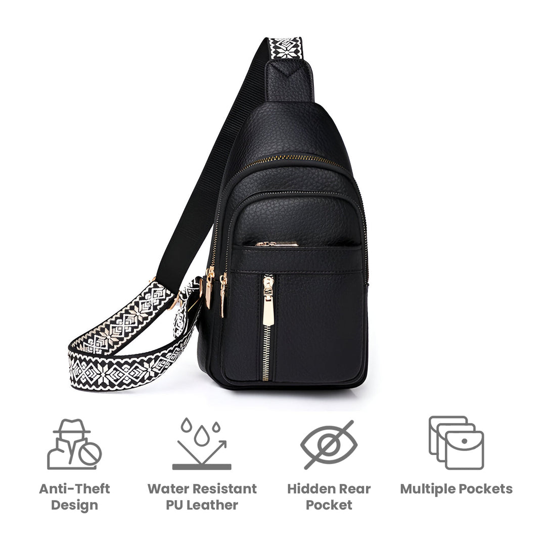 Luvikno | LuxuraGuard Chic Skulderveske | Stilig design mot tyveri for trygg hverdagsbruk