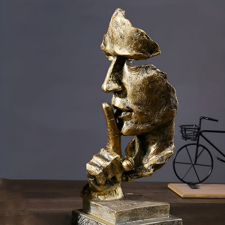 Abstract Thinker Skulptur – Moderne Deco Figur laget av Harpiks | Perfekt for Stue & Kontor | Luvikno