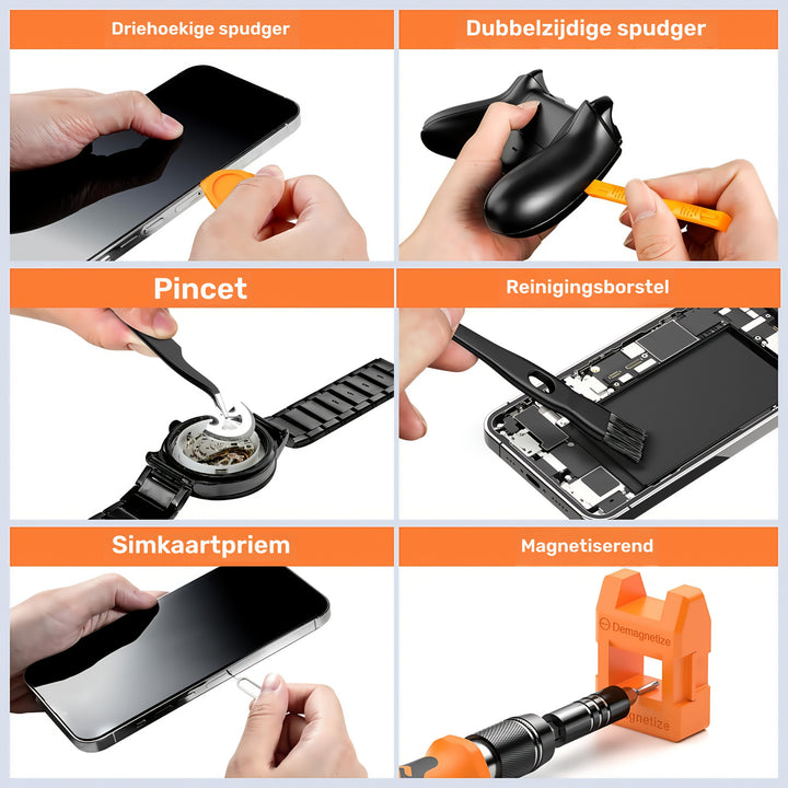 Precision Skrutrekker Sett 117-deler med Bits | Luvikno