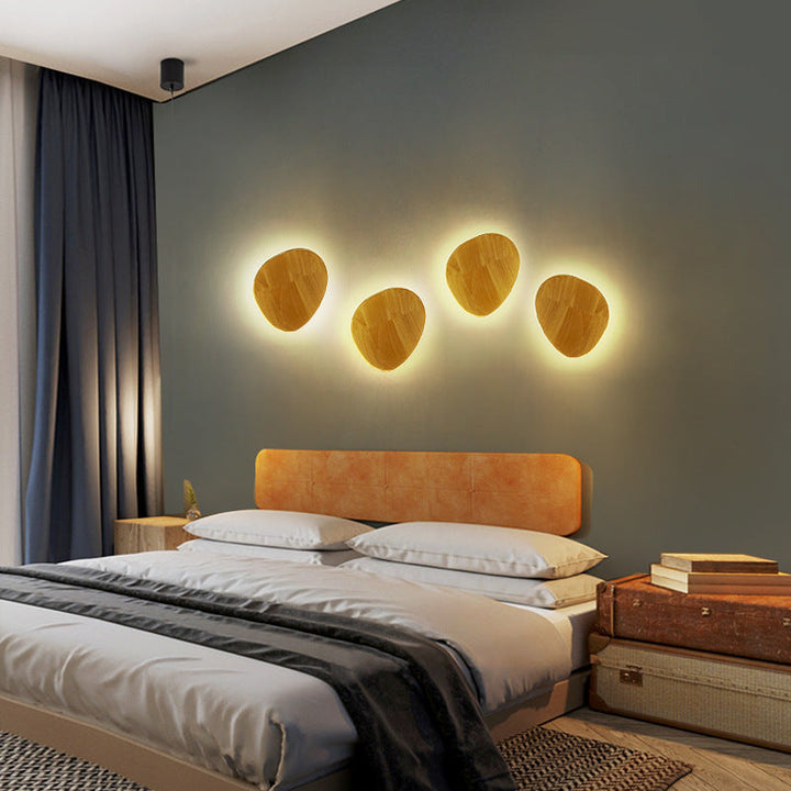 Luvikno | Moderne Minimalistisk Rund Uregelmessig Oval Tre LED Vegglampe for Stue