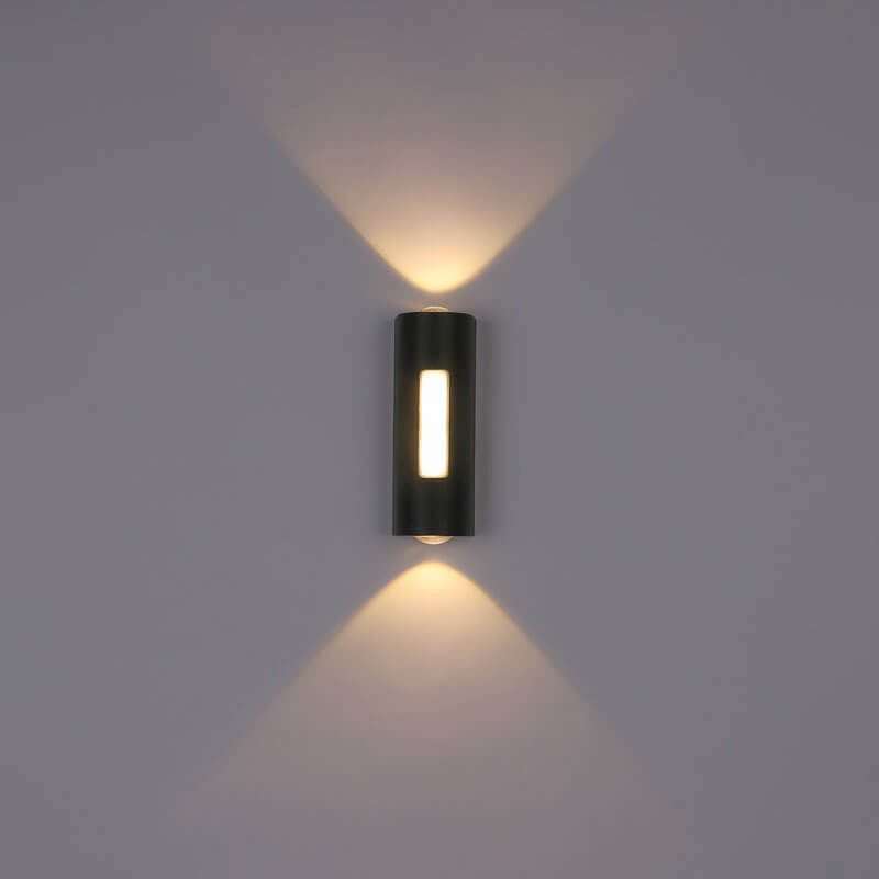 Moderne Minimalistisk Sylinderformet Design LED Utendørs Dekorativ Vegglampe | Luvikno