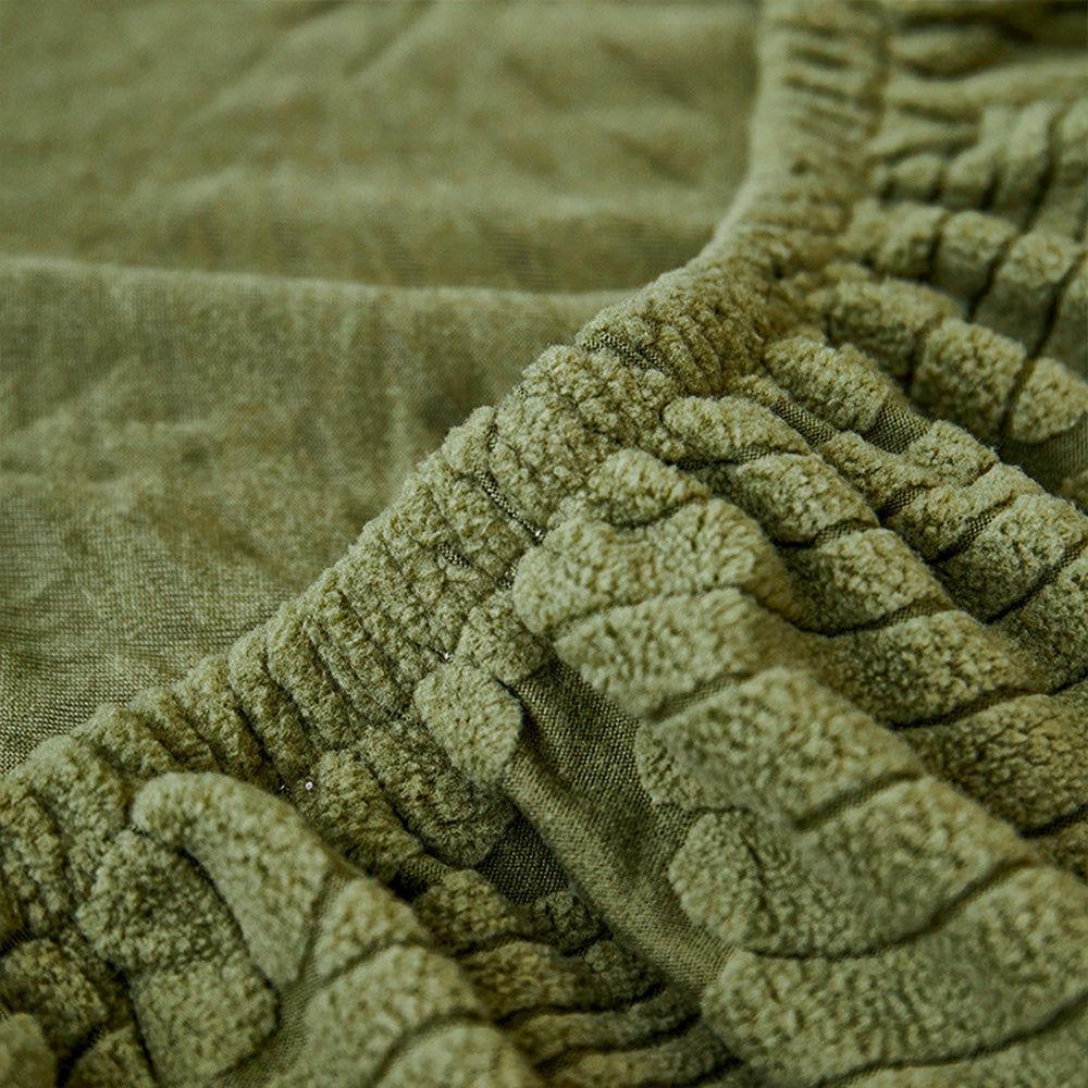 Moderne Leaf Jacquard Vanntett Anti-Ripe Sofa Dekken | Luvikno