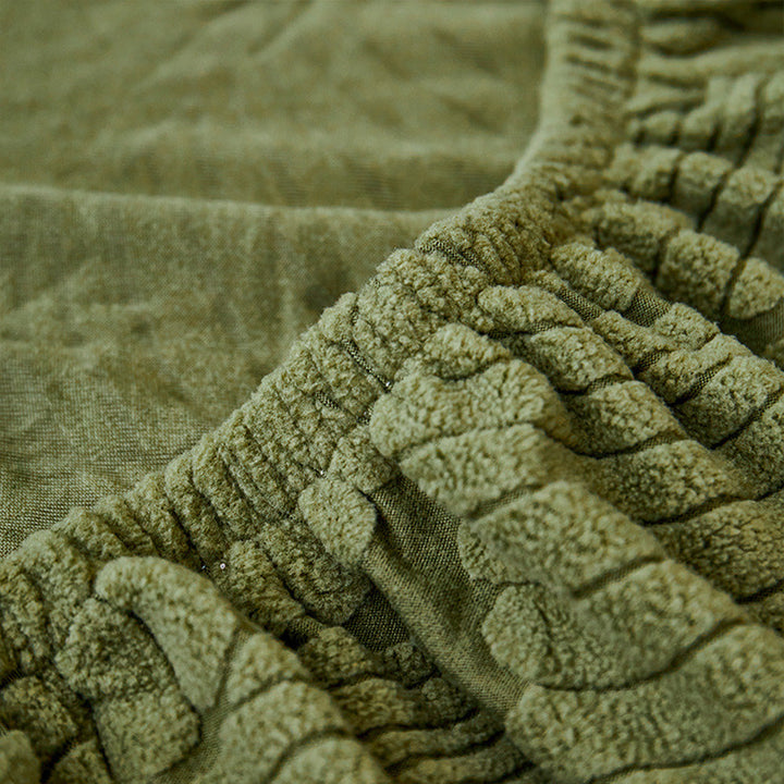 Moderne Leaf Jacquard Vanntett Anti-Ripe Sofa Dekken | Luvikno
