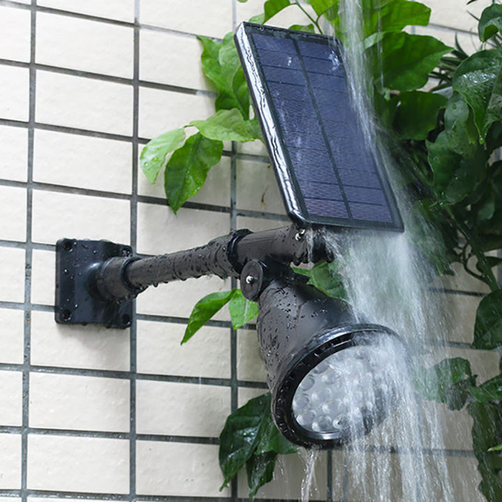 Moderne industriell ABS solvanntett LED spotlight hageinnsettingslys for utendørs patio | Luvikno