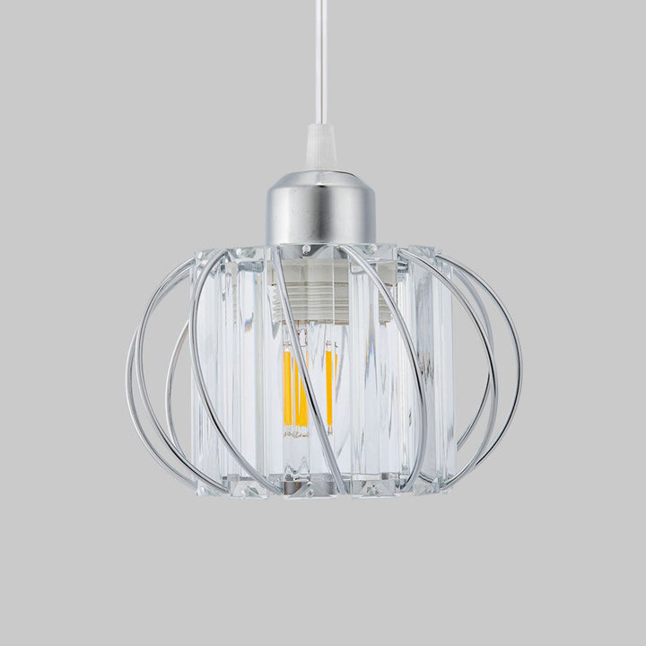 Pendellampe svart glass kule taklampe Luvikno