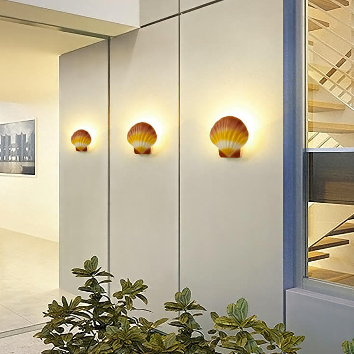 Utendørs Kreativ Skall Design Aluminium LED Vanntett Vegglampe | Luvikno