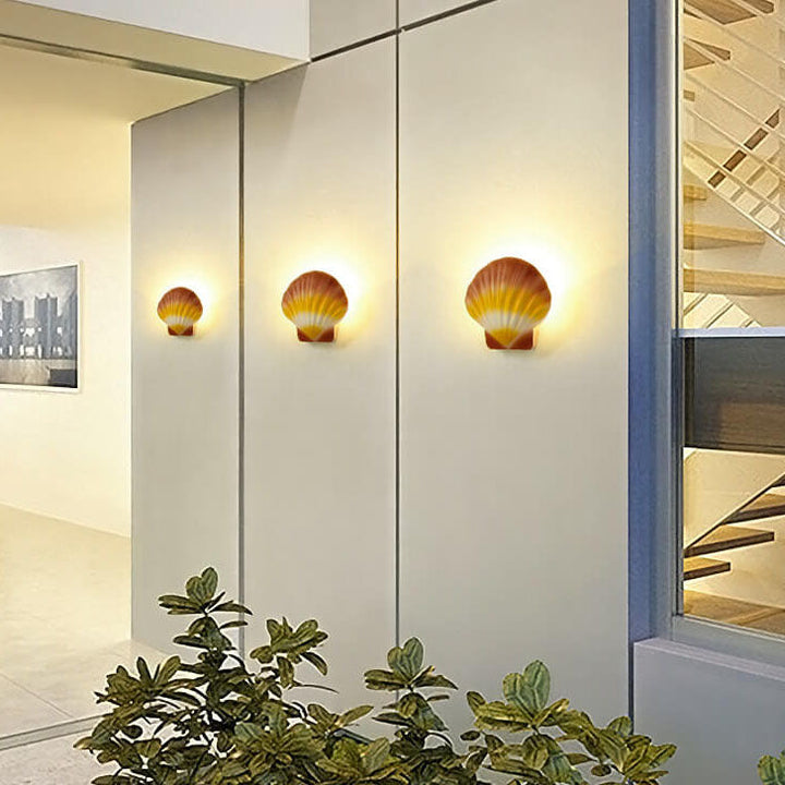 Utendørs Kreativ Skall Design Aluminium LED Vanntett Vegglampe | Luvikno