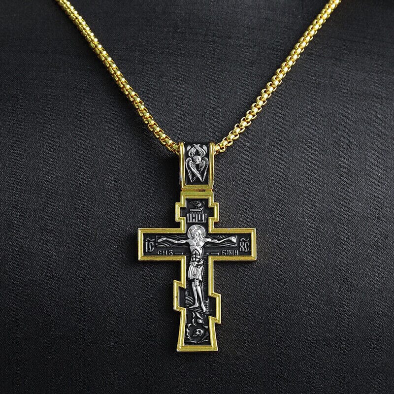 Vintage Cross Necklace Luvikno