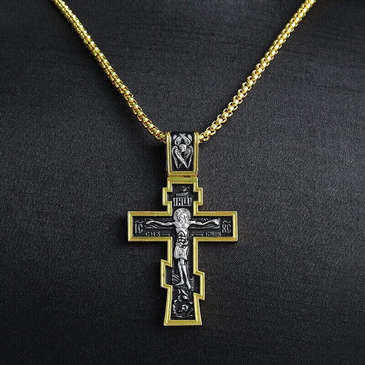 Vintage Cross Necklace Luvikno