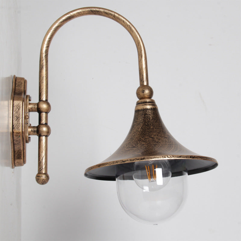 Retro Minimalist Trompet Vanntett 1-Lys Vegglampe | Luvikno