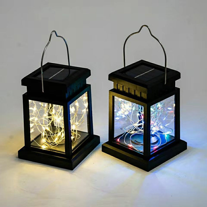 Moderne Minimalistiske Sol Rechteckige Jern Glass LED Utendørslys For Hage | Luvikno