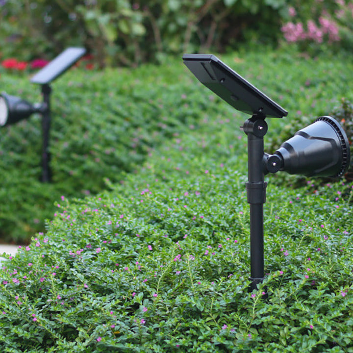 Moderne industriell ABS solvanntett LED spotlight hageinnsettingslys for utendørs patio | Luvikno