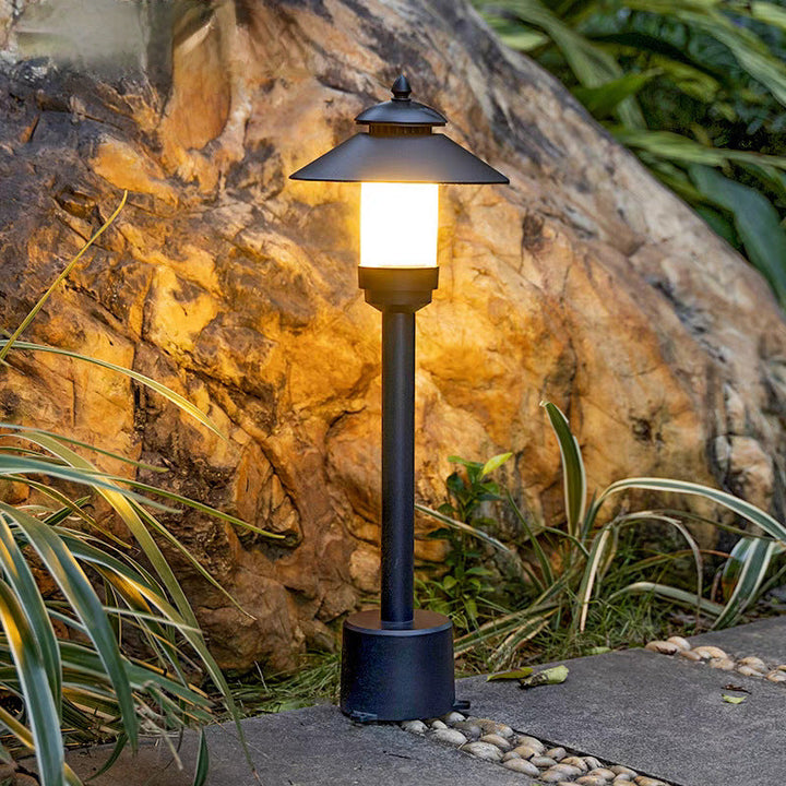 Moderne Minimalistisk Paraply Vanntett Aluminiums Marmor LED Utendørs Lys For Hage | Luvikno